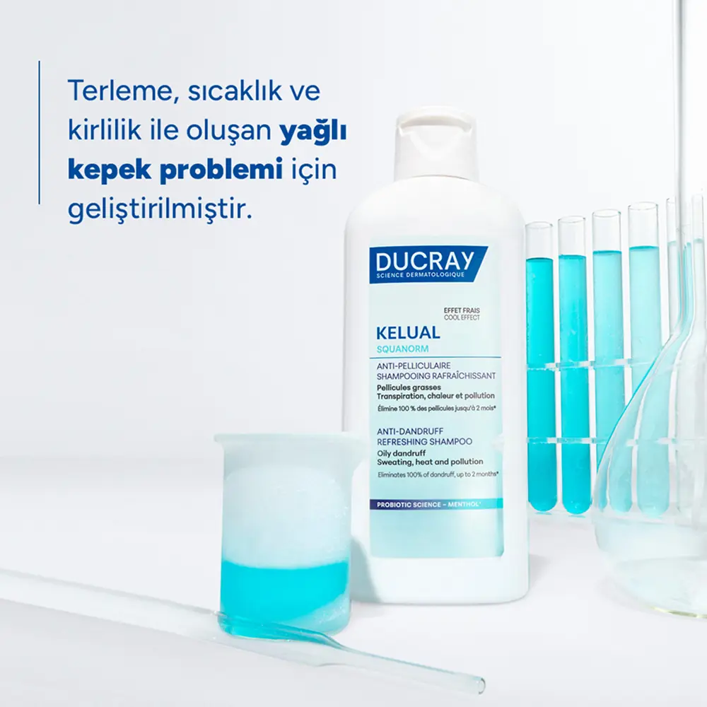 Ducray Kelual Squanorm Kepek Karşıtı & Ferahlatıcı Şampuan 400 ml