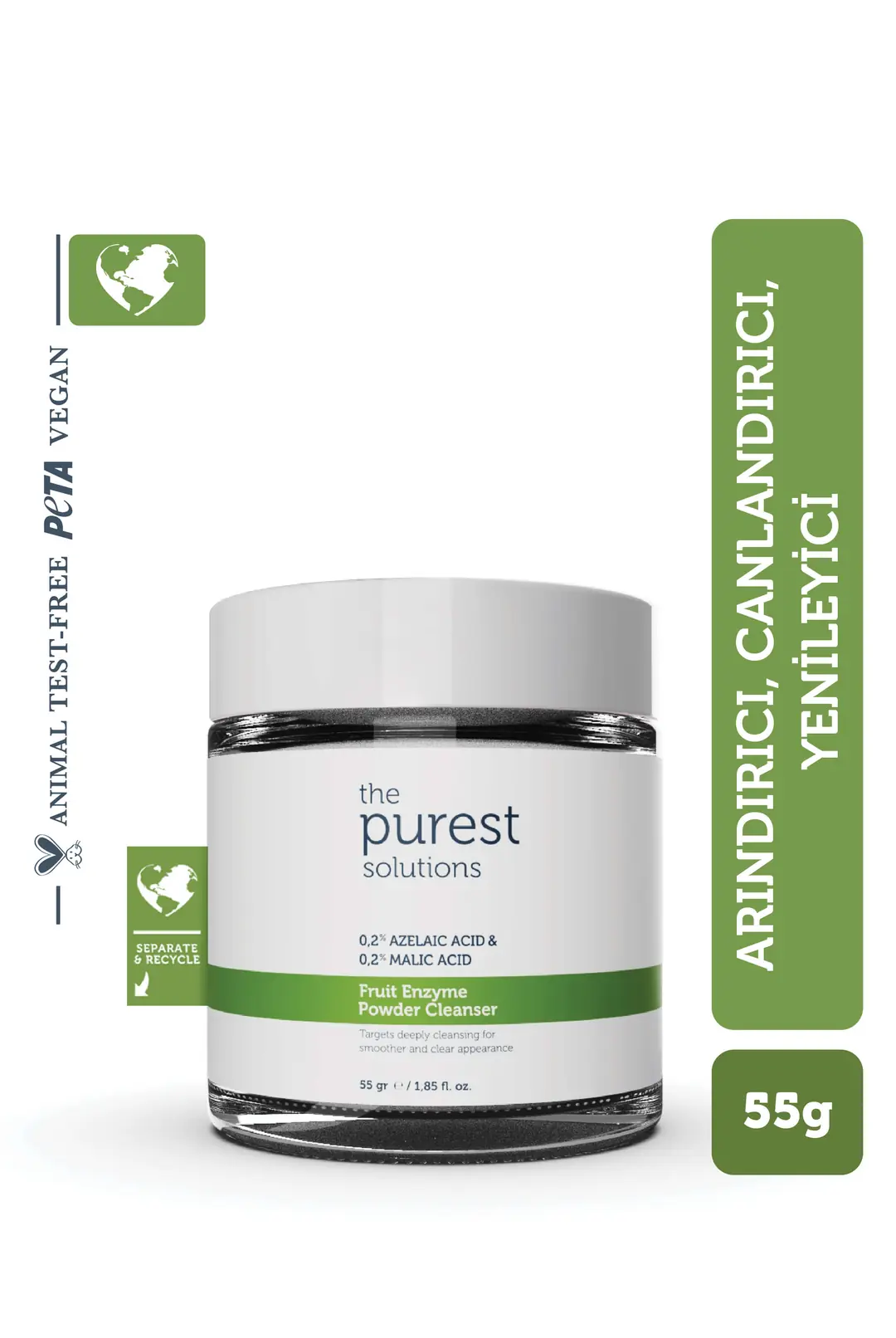 The Purest Solutions Fruit Enzyme Powder Meyve Enzimleri İçeren Toz Cilt Temizleyici 55 gr