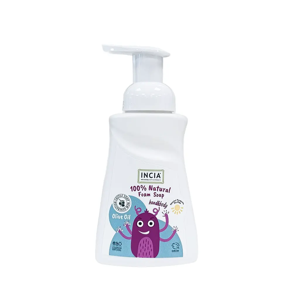 INCIA Çocuklar İçin Zeytinyağlı Doğal Köpük Sabun 200 ml