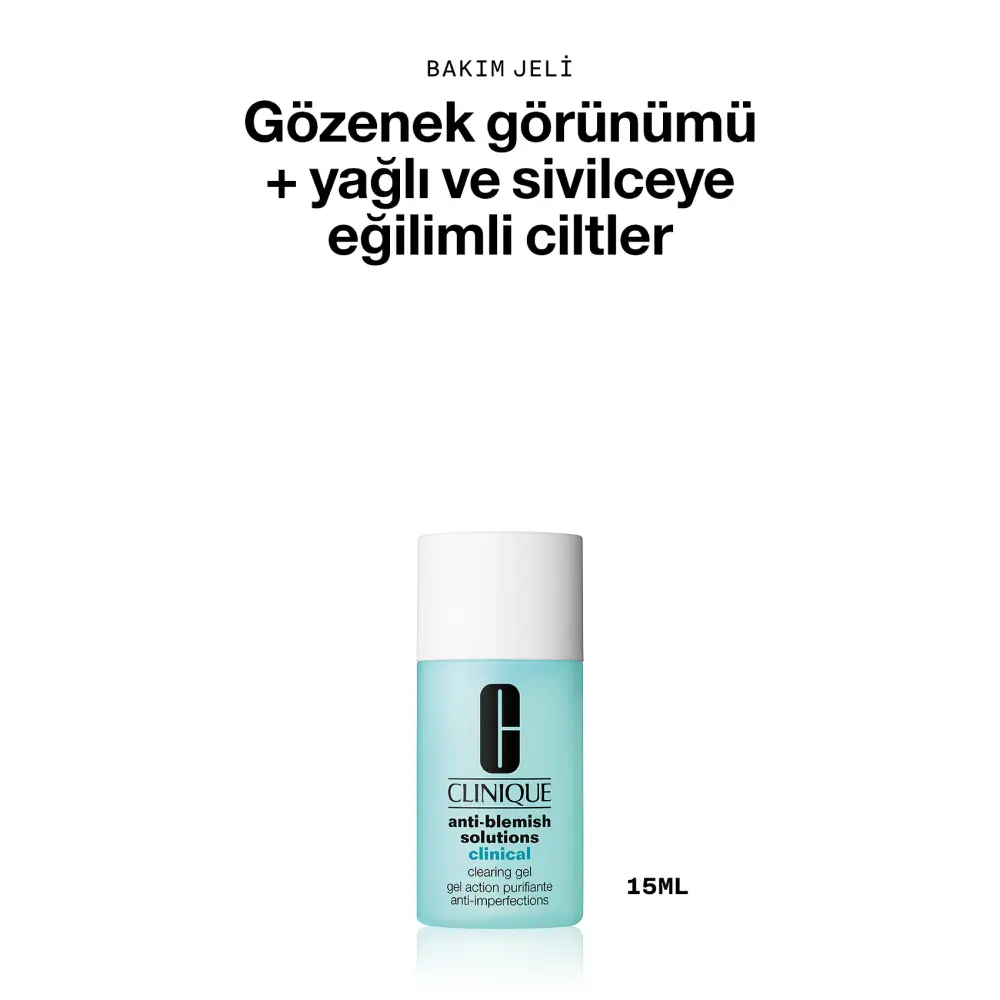 Clinique Anti-Blemish Solutions Clinical Siyah Nokta ve Sivilce Görünümünü Azaltan Bakım Jeli 15 ml