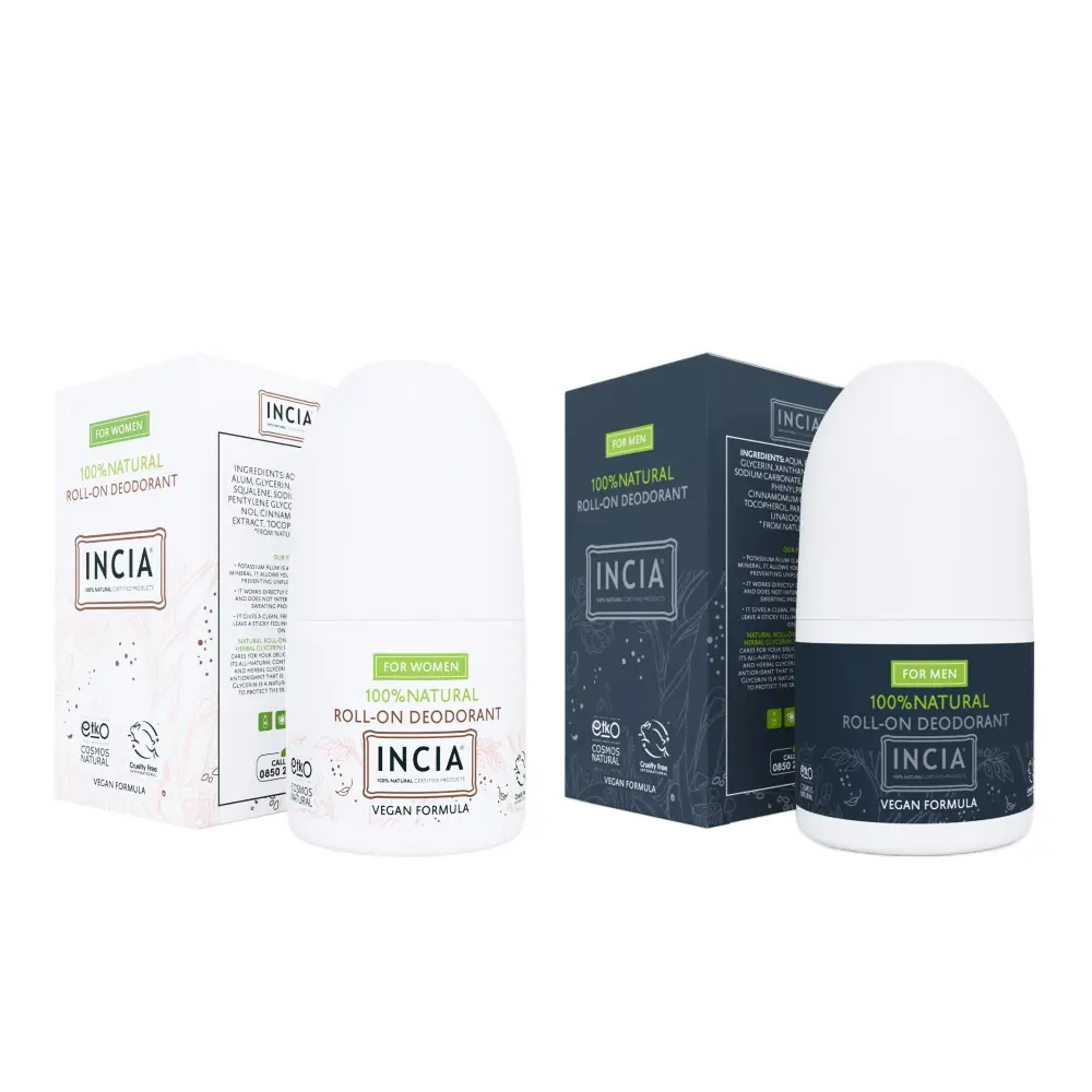 Incia Doğal Roll-On Deodorant 50 ml Kadın + Erkek