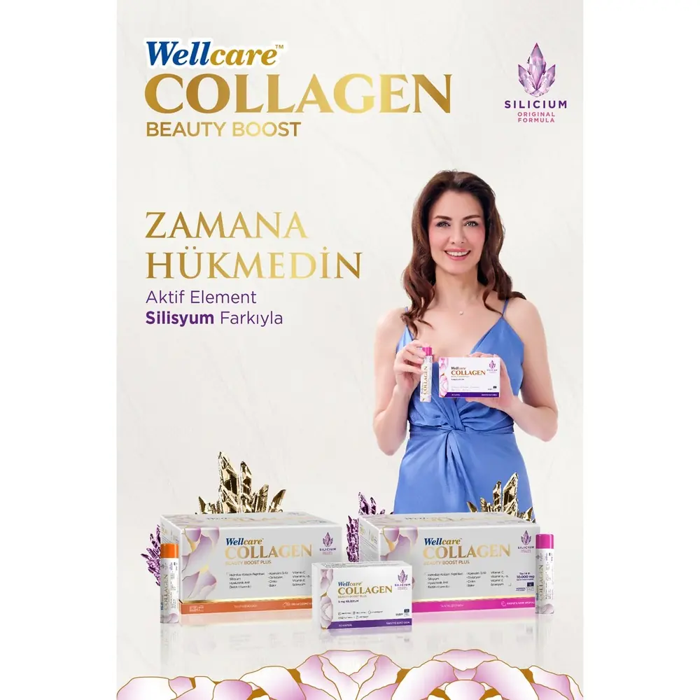 Wellcare Collagen Beauty Plus Karpuz - Nane Aromalı 5500 mg 30 Tüp ve 30 Kapsül