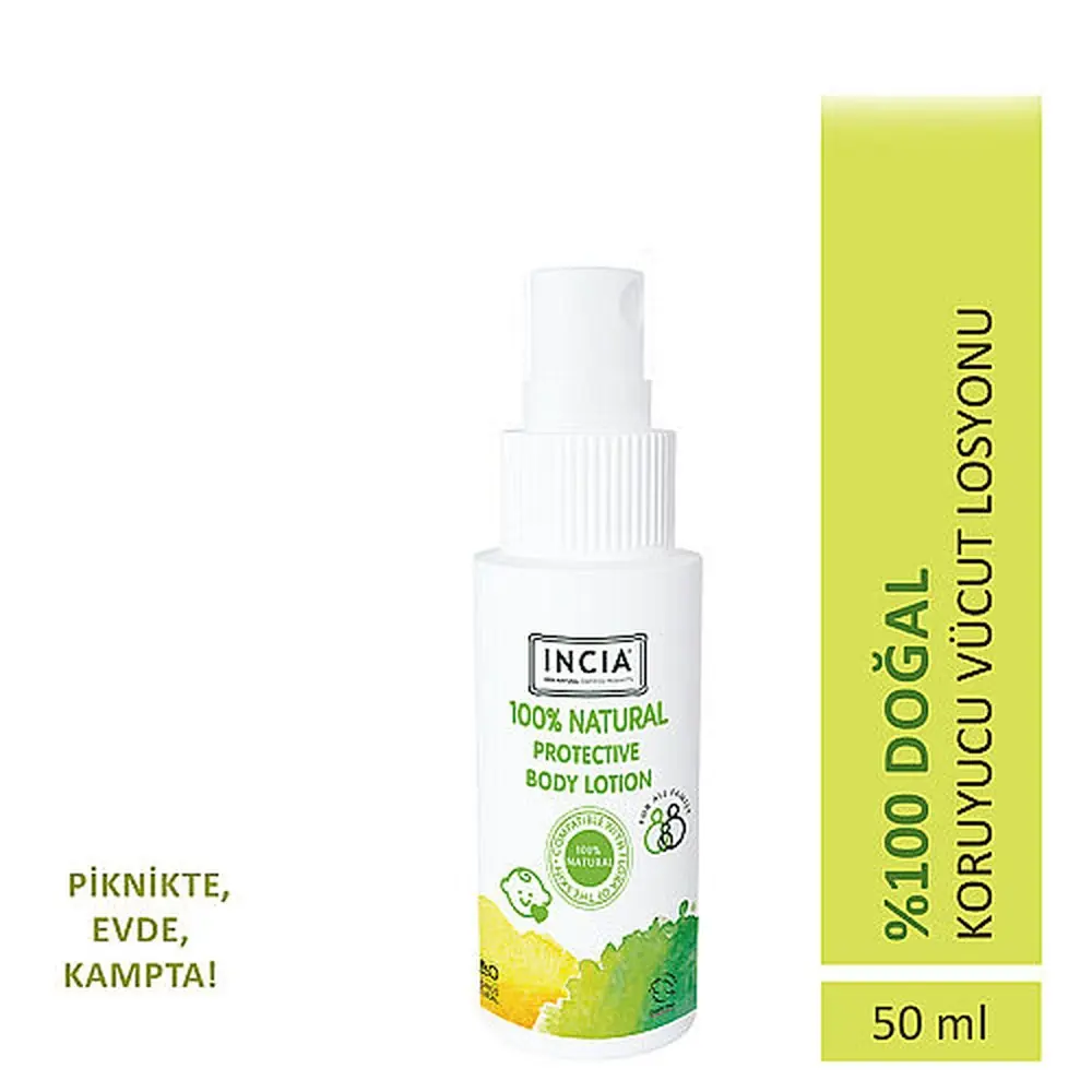 INCIA %100 Doğal Koruyucu Vücut Losyonu 50 ml