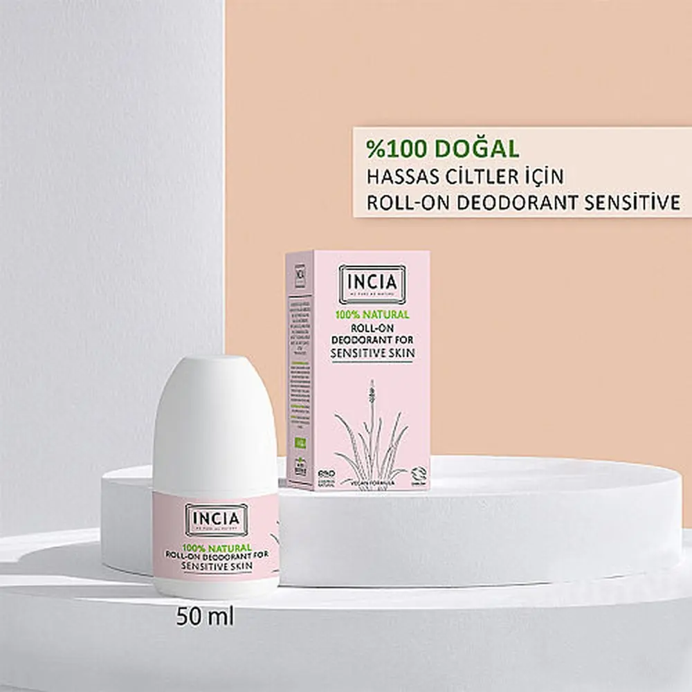INCIA Hassas Ciltler İçin Roll-On Sensitive 50 ml