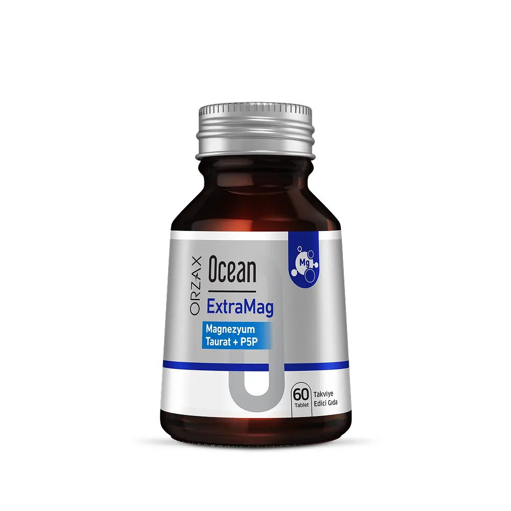 Orzax Ocean ExtraMag Magnezyum Taurat + P5P 60 Tablet