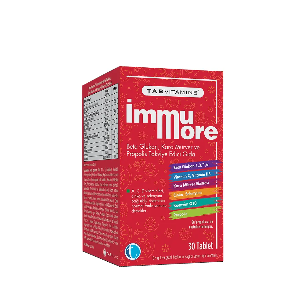 Tab İlaç TabVitamins Immumore 30 Tablet