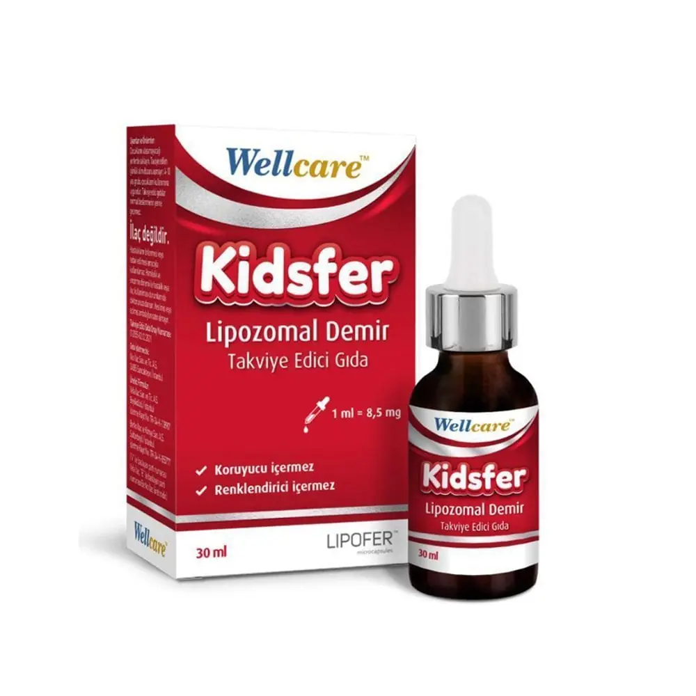 Wellcare Kidsfer Lipozomal Demir Damla 30 ml
