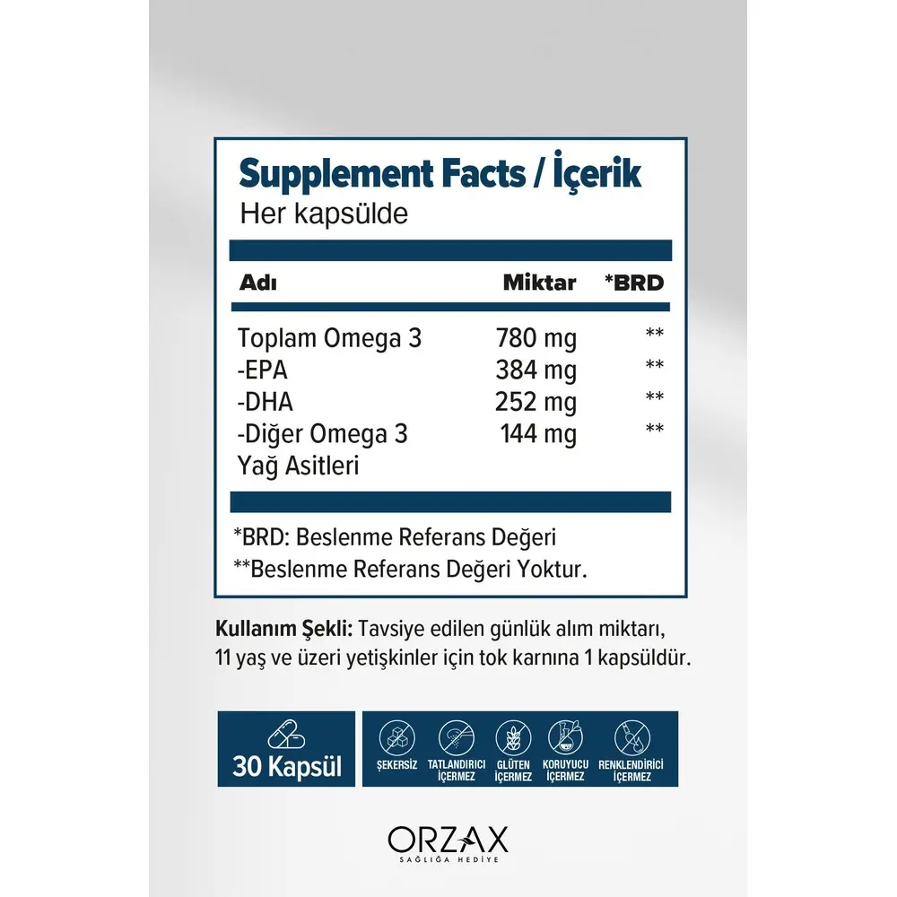 Orzax Ocean Plus 30 Soft Kapsül