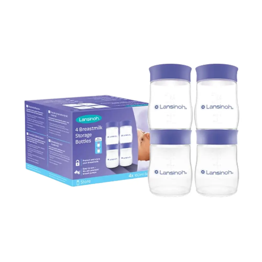 Lansinoh Anne Sütü Saklama Şişeleri 4 x 160ml