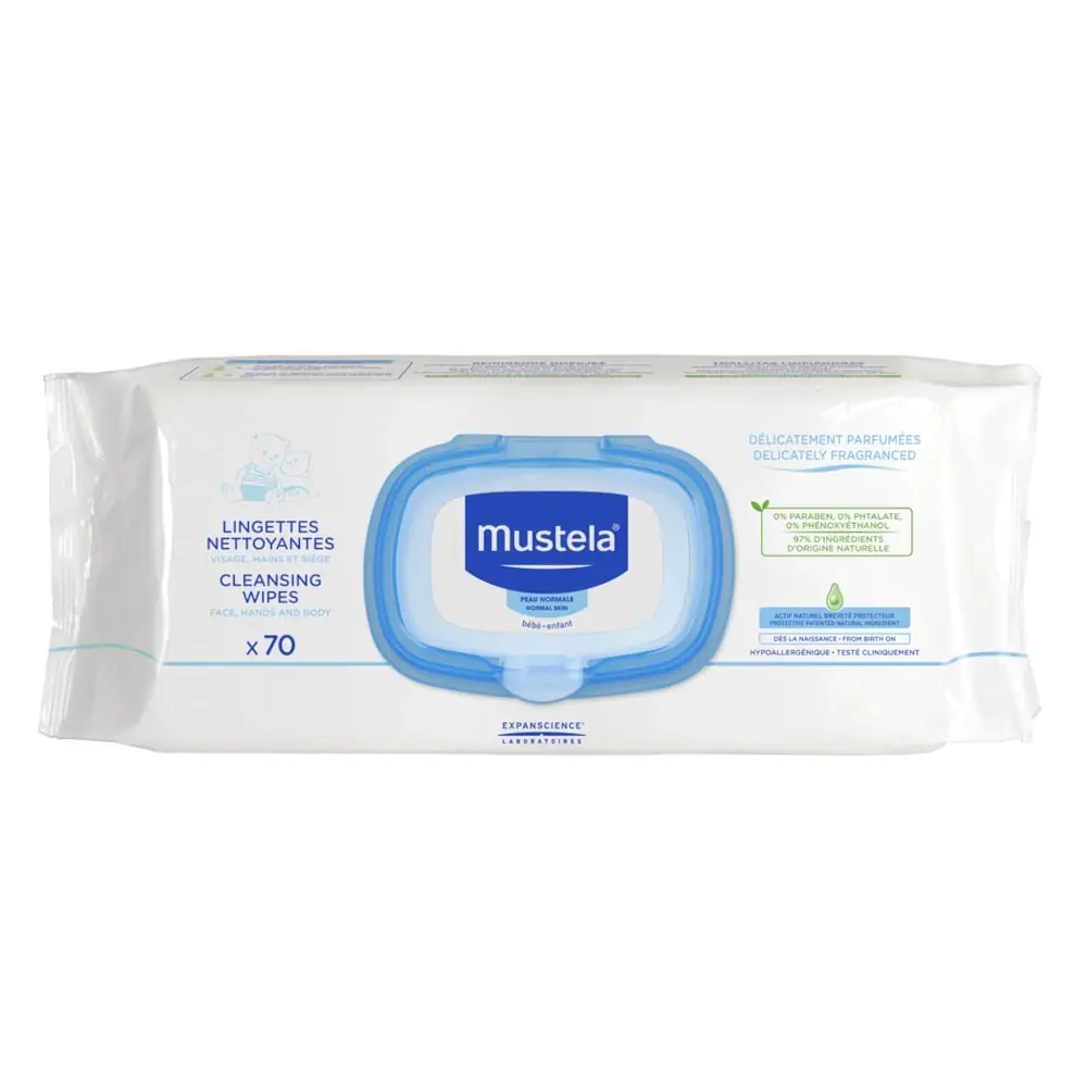 Mustela Dermo Soothing Wipes Islak Mendil 70 Adet