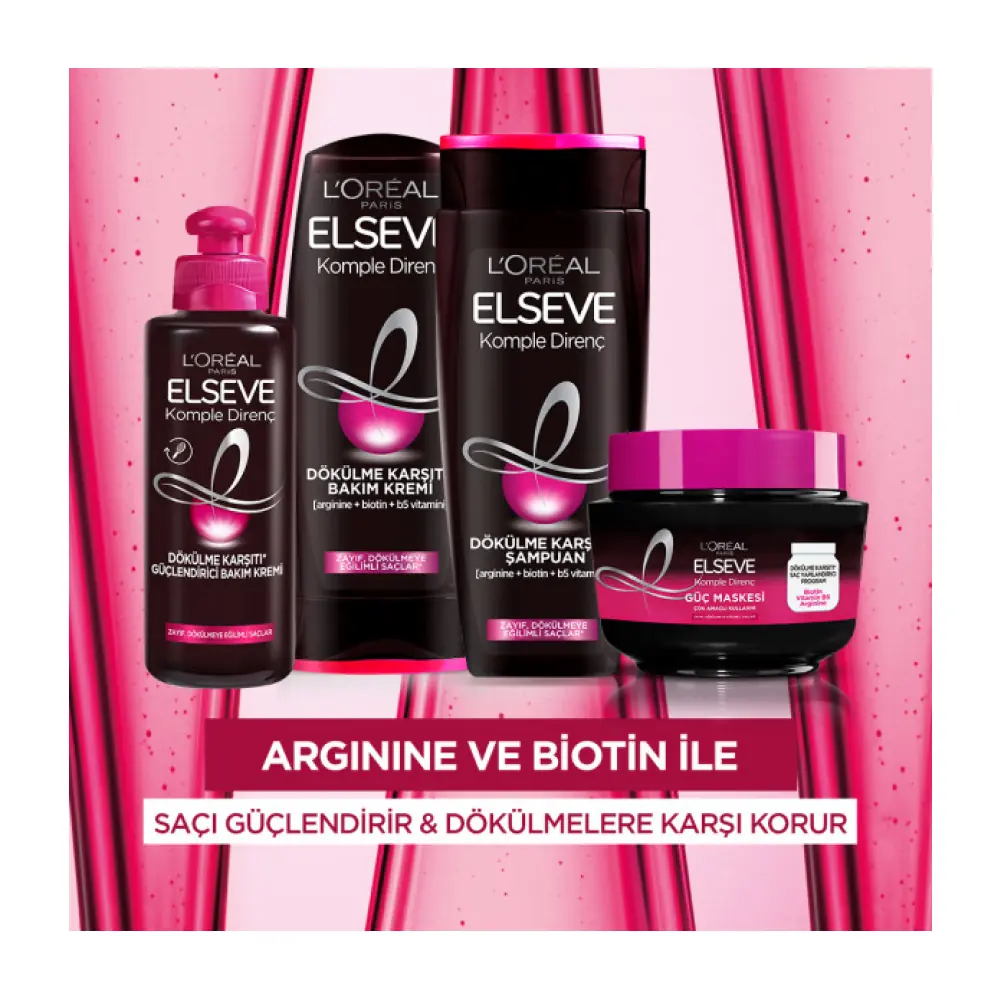 Elseve Komple Direnç Dökülme Karşıtı Saç Bakım Kremi 360 ml