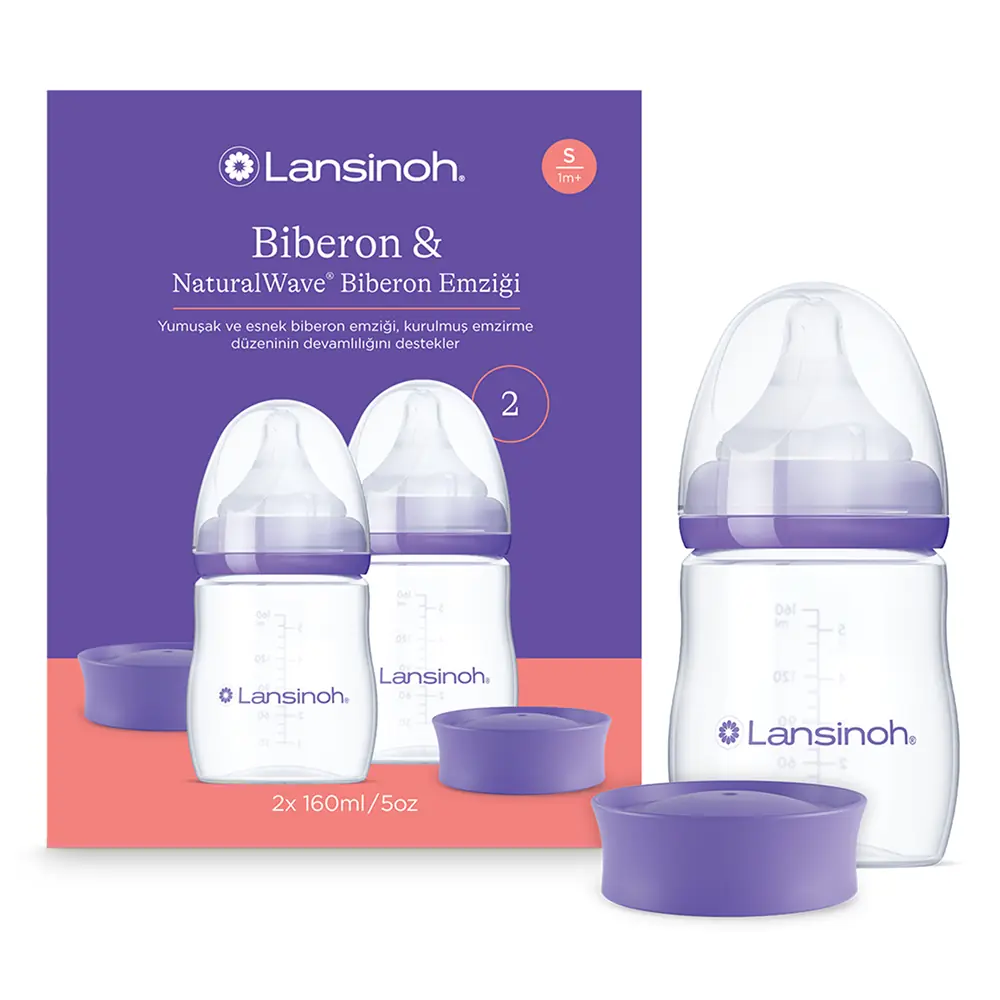Lansinoh Natural Wave Biberon Seti 160 ml x 2