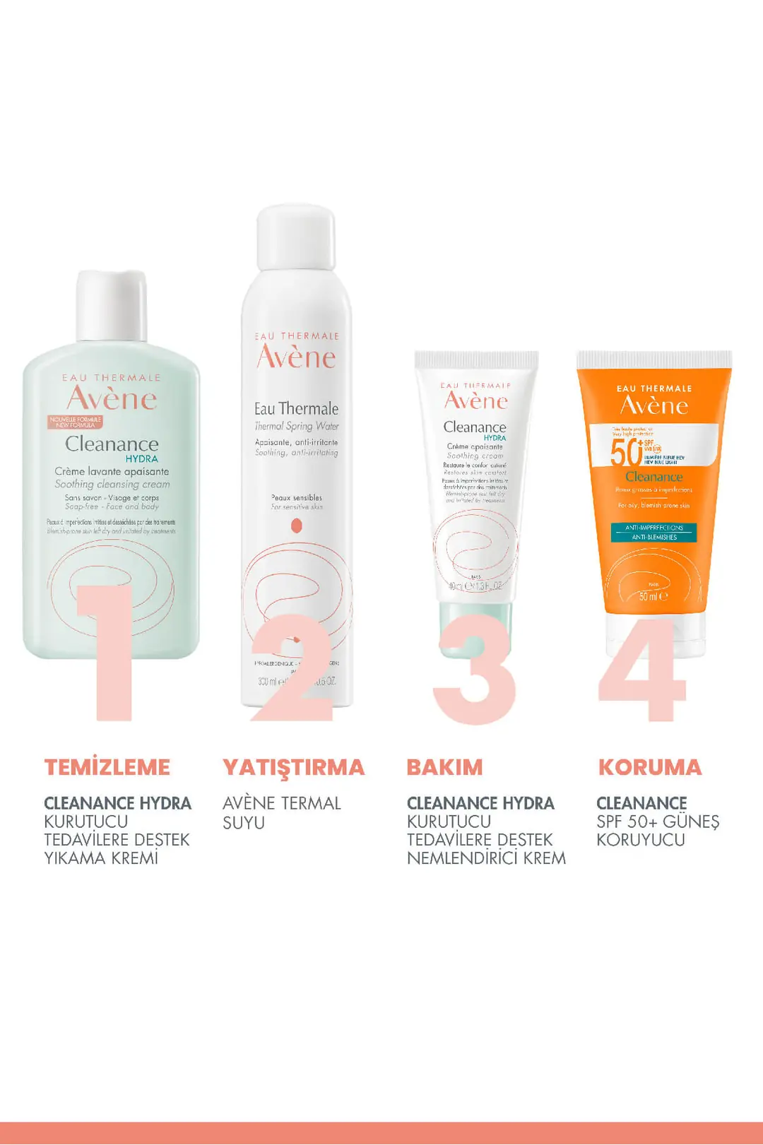 Avene Cleanance Hydra Yıpranmış ve Kuru Ciltler için Yatıştırıcı Temizleme Kremi 200 ml