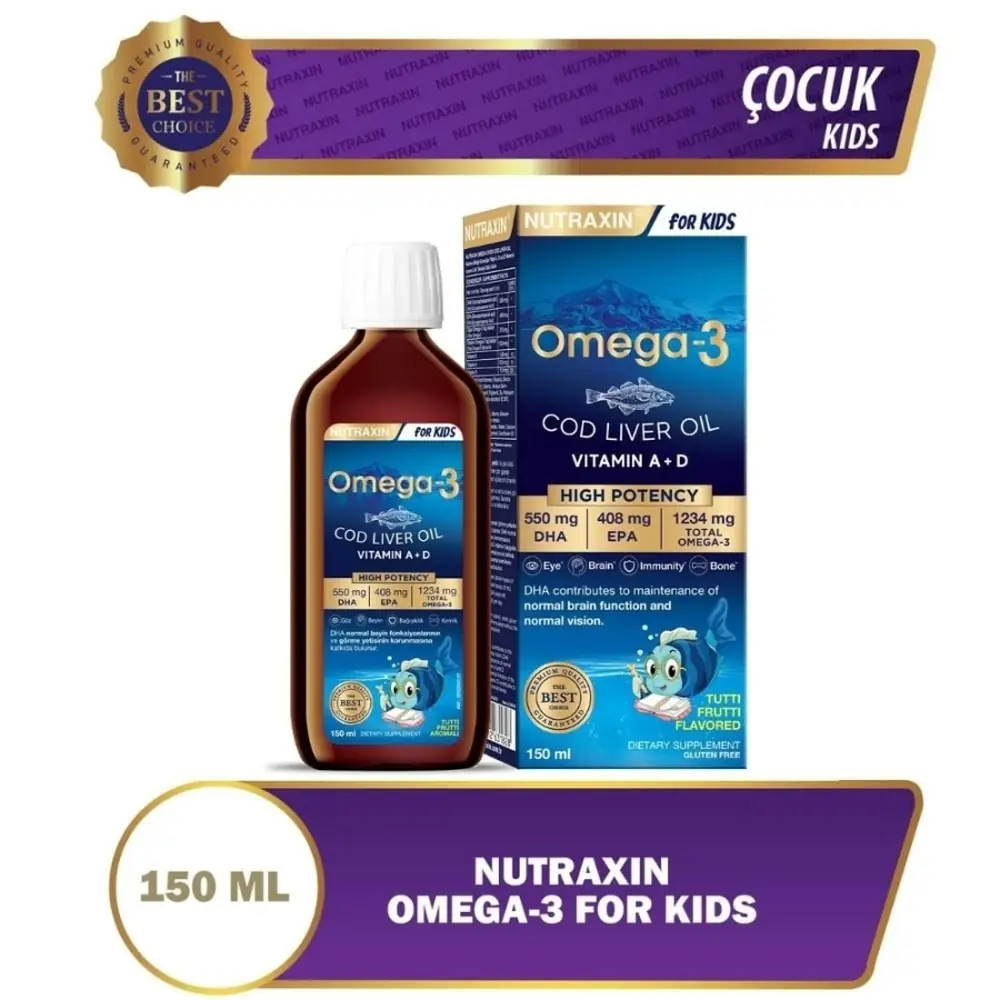 Nutraxin For Kids Omega-3 Balık Yağı 150 ml