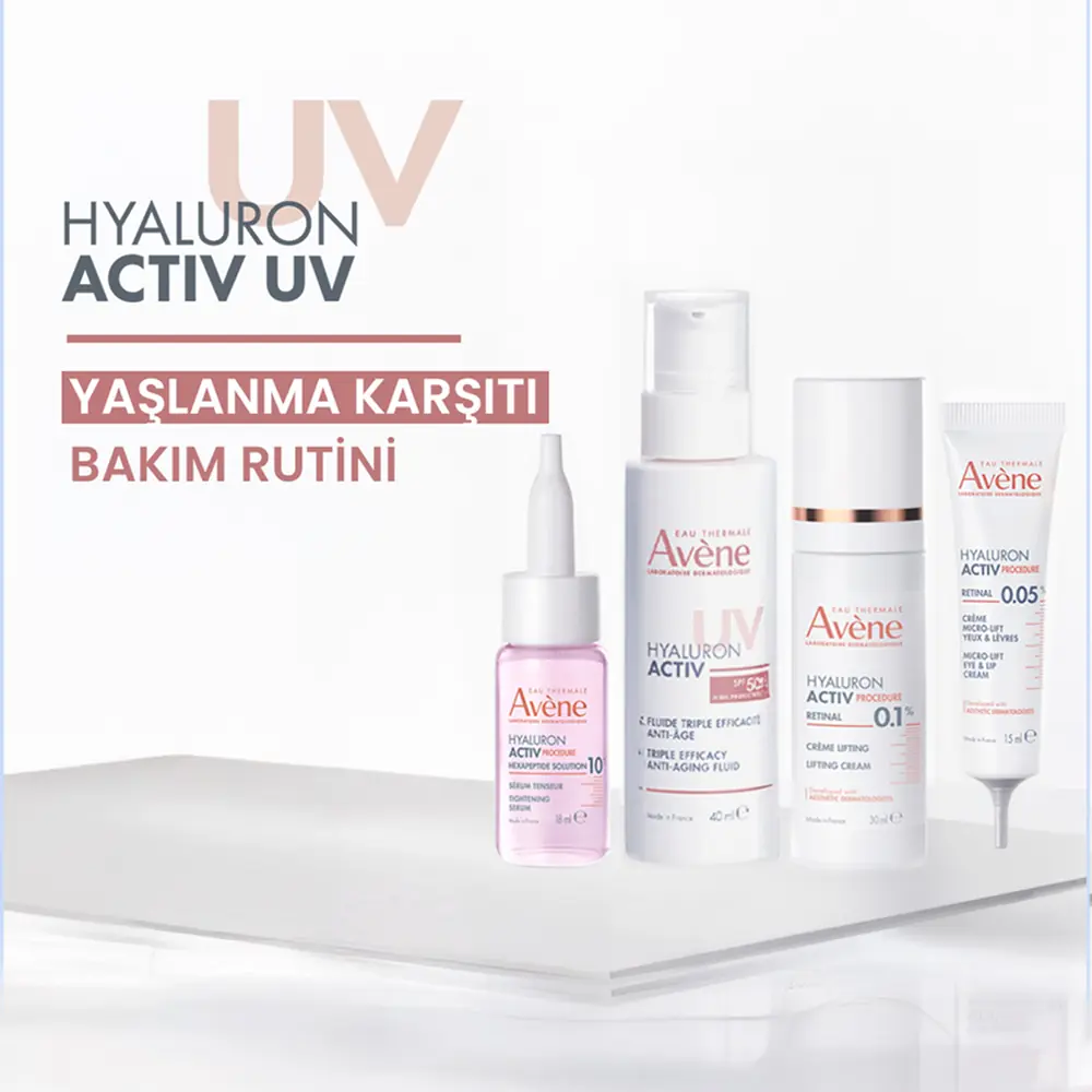 Avene Hyaluron Activ Anti-Aging Fluid SPF50 Yaşlanma Karşıtı Krem 40 ml