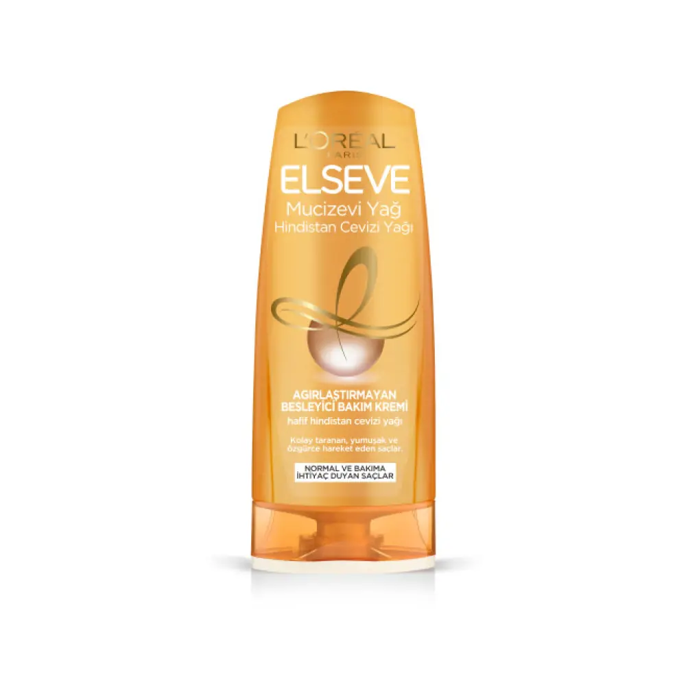 Elseve Mucizevi Hindistan Cevizi Yağı Ağırlaştırmayan Besleyici Saç Bakım Kremi 360 ml