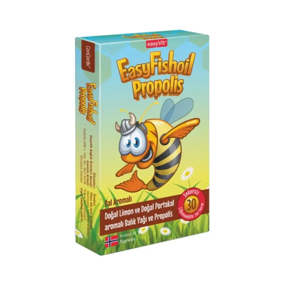 Easy Fish Oil Propolis Çiğnenebilir Jel Tablet