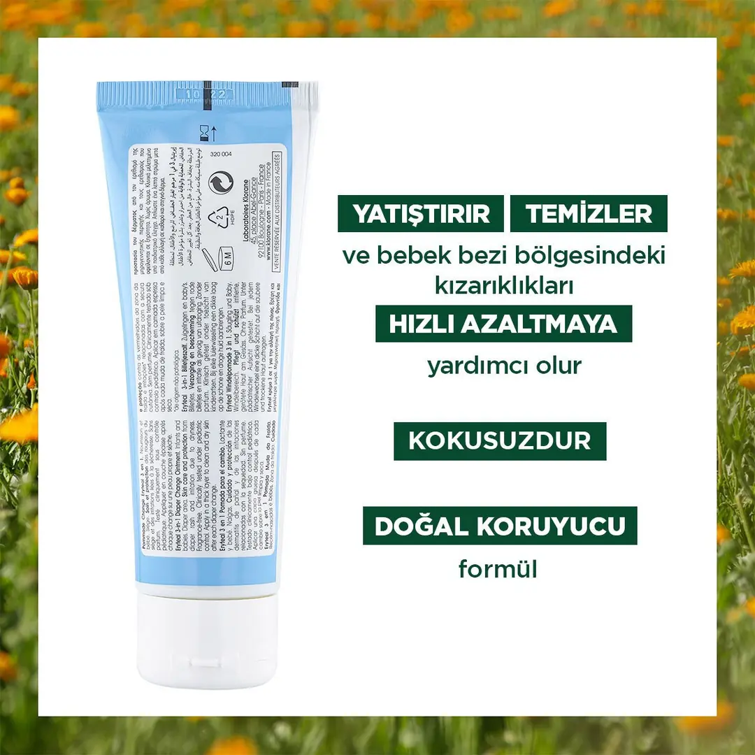 Klorane Bebe 3'ü 1 Arada Yatıştırıcı Krem 75 gr