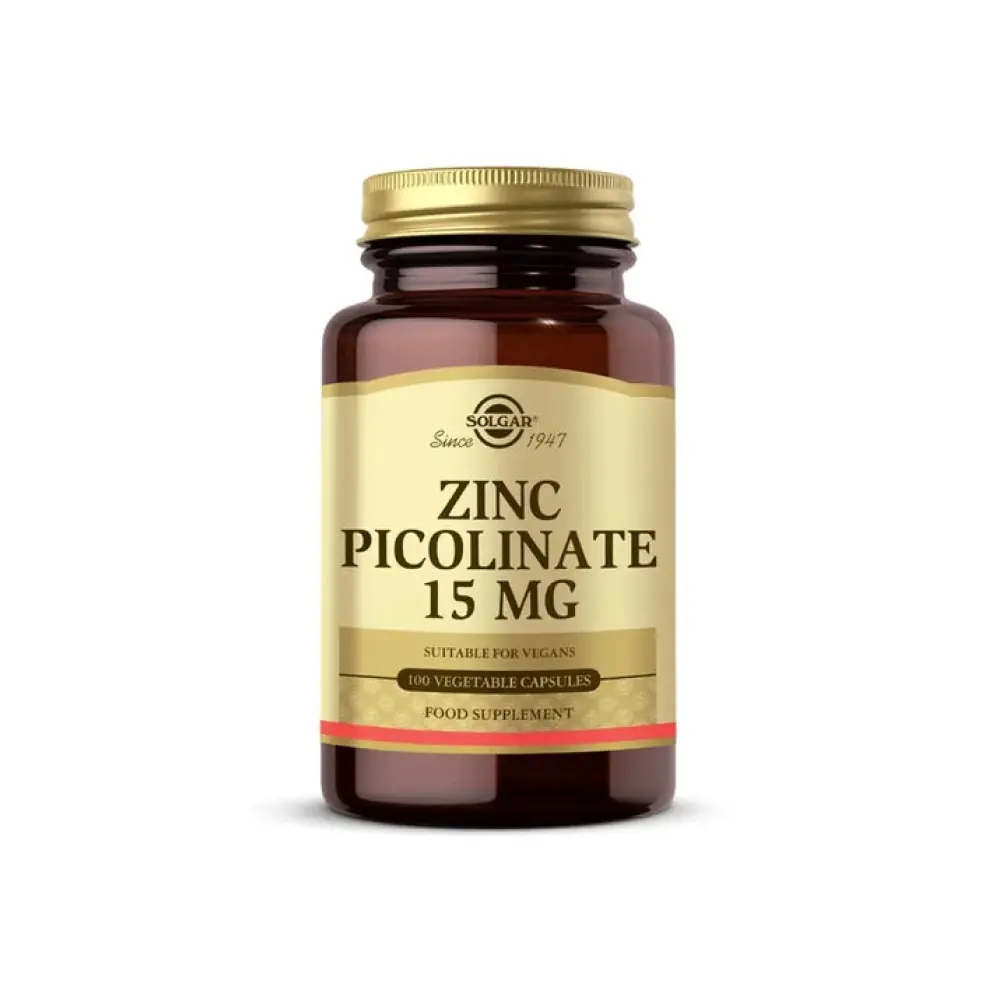 Solgar Zinc Picolinate 15 mg 100 Kapsül