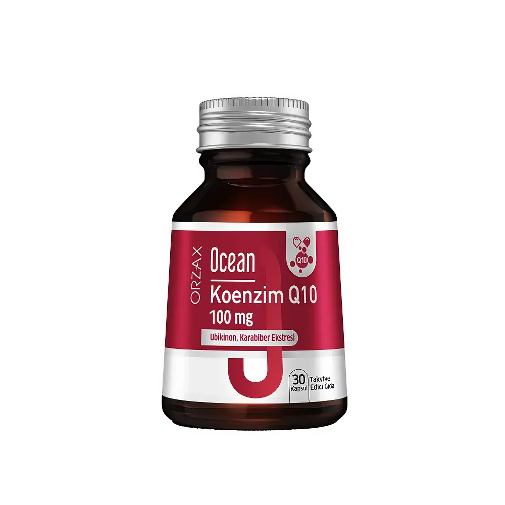 Orzax Ocean Koenzim Q10 100 mg Ubikinon 30 Kapsül