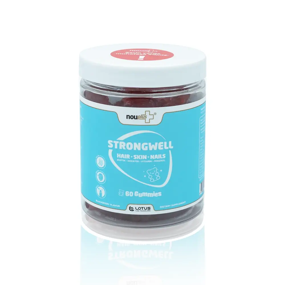 Nouplus Strongwell Hair Skin Nails Gummies 60 Tablet