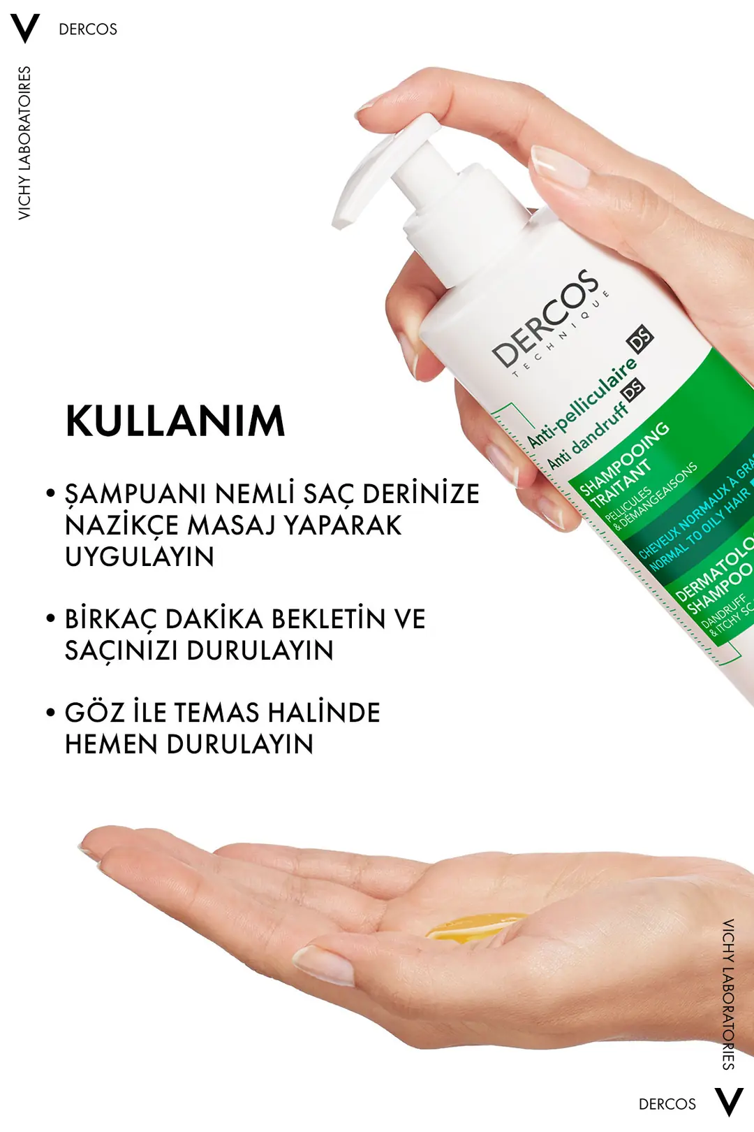 Vichy Dercos Anti-Dandruff Normal ve Yağlı Saçlar İçin Kepek Karşıtı Şampuan 390 ml