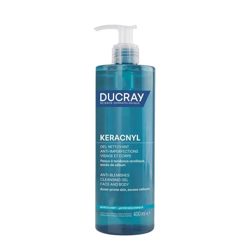 Ducray Keracnyl Gel Akne Karşıtı Temizleyici Jel 400 ml