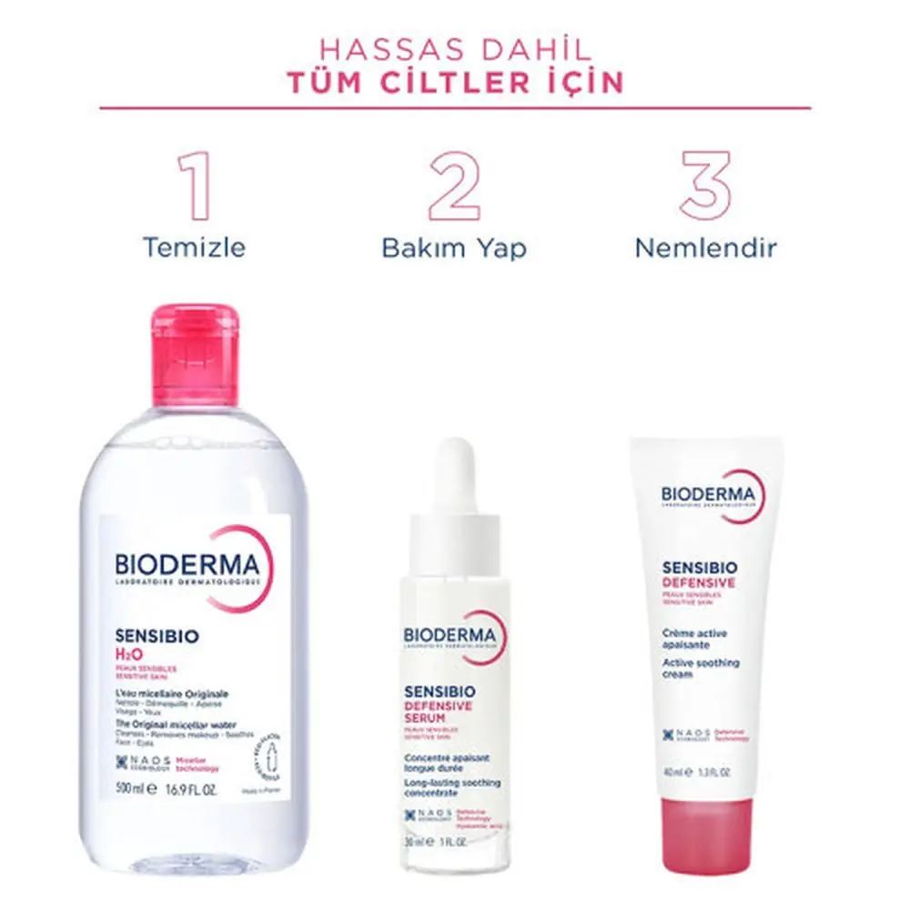 Bioderma Sensibio H2O İkili Set 500 ml + 500 ml