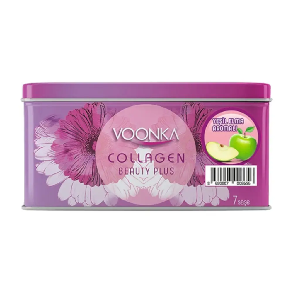 Voonka Collagen Beauty Plus Yeşil Elma Aromalı Kolajen 7 Saşe