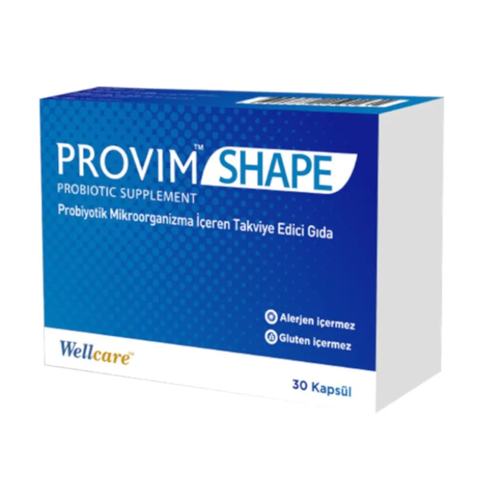 Wellcare Provim Shape Probiyotik Mikroorganizma İçeren 30 Kapsül