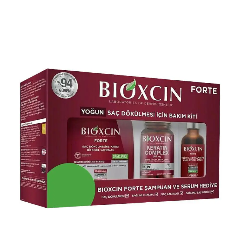 Bioxcin Forte Yoğun Saç Dökülmesi İçin Bakım Kiti