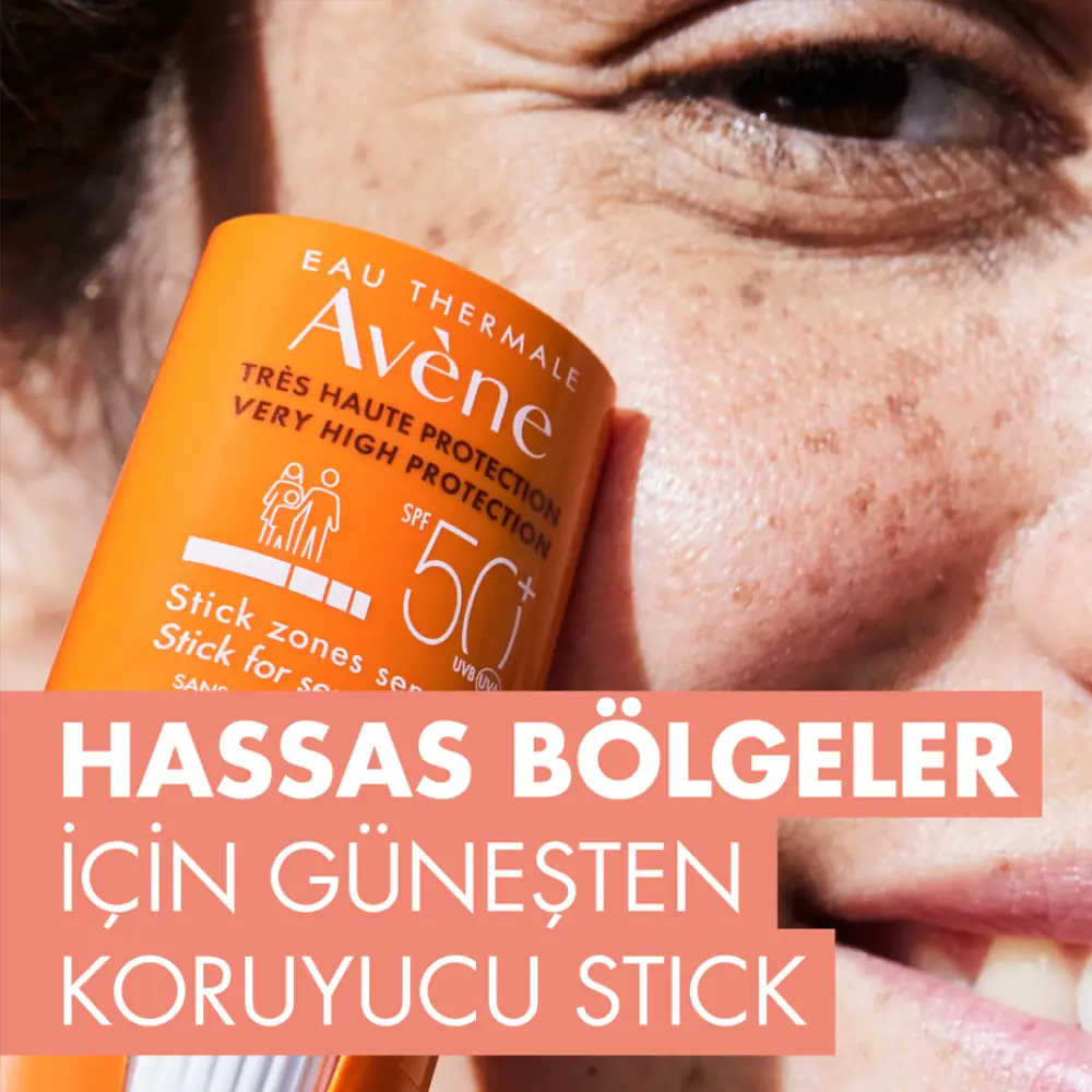 Avene Stick Güneş Kremi SPF50+ Hassas Bölgeler için Yüksek Koruma Sağlayan Güneş Koruyucu 8 g