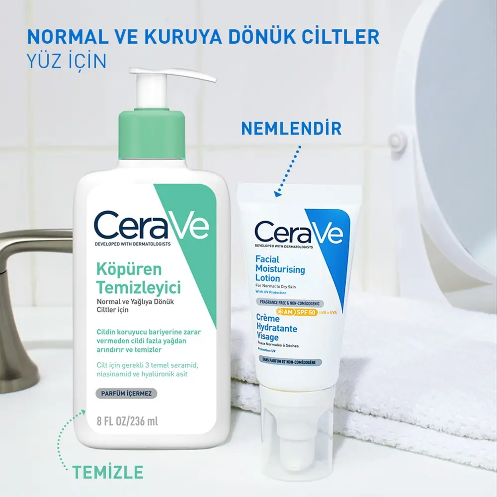 Cerave Facial Moisturising Lotion Yüz Kremi 50 SPF 52 ml