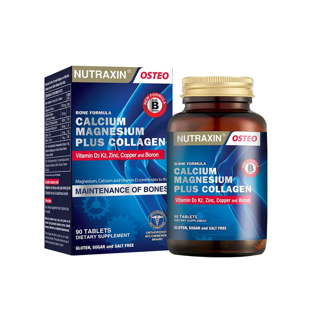 Nutraxin Osteo B-One Formula Calcium Magnesium Plus Collagen 90 Tablet