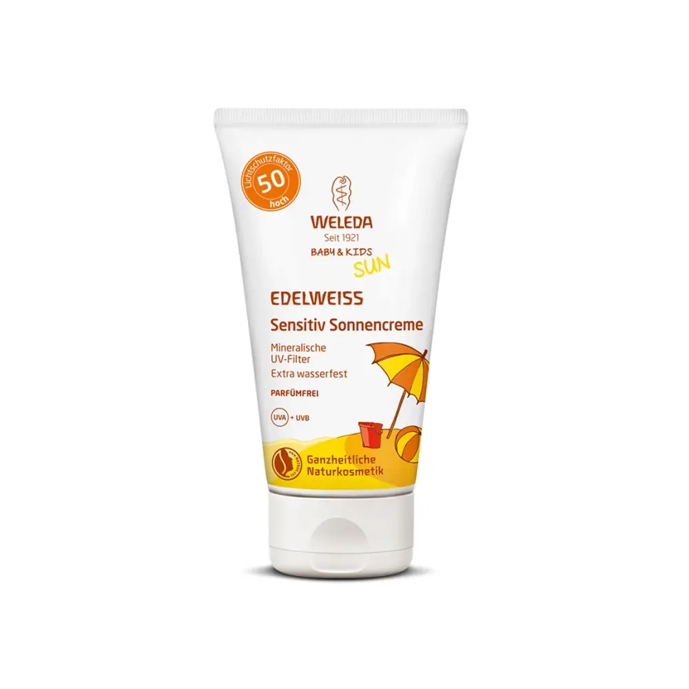 Weleda Edelweiss Bebek ve Çocuklar için SPF50+ Organik Güneş Koruyucu Krem 50 ml
