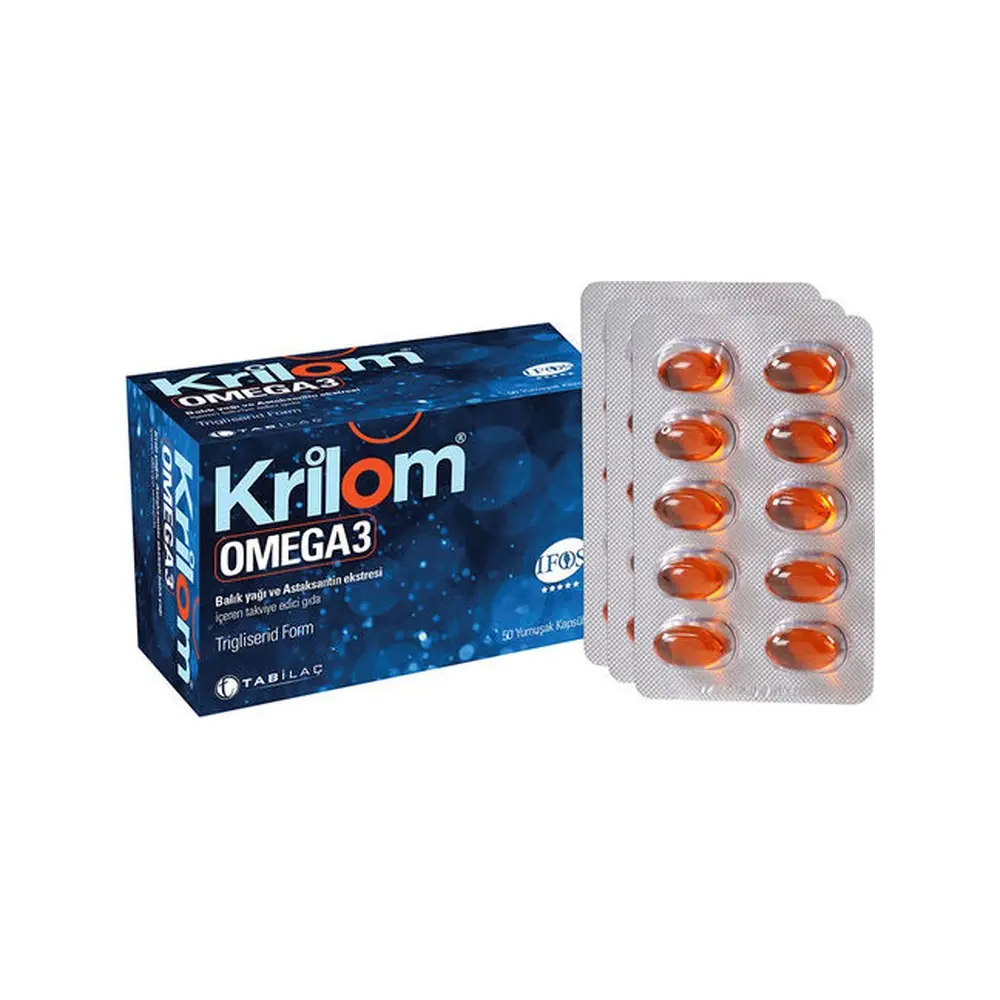 Krilom Omega 3 Balık Yağı 50 Yumuşak Kapsül