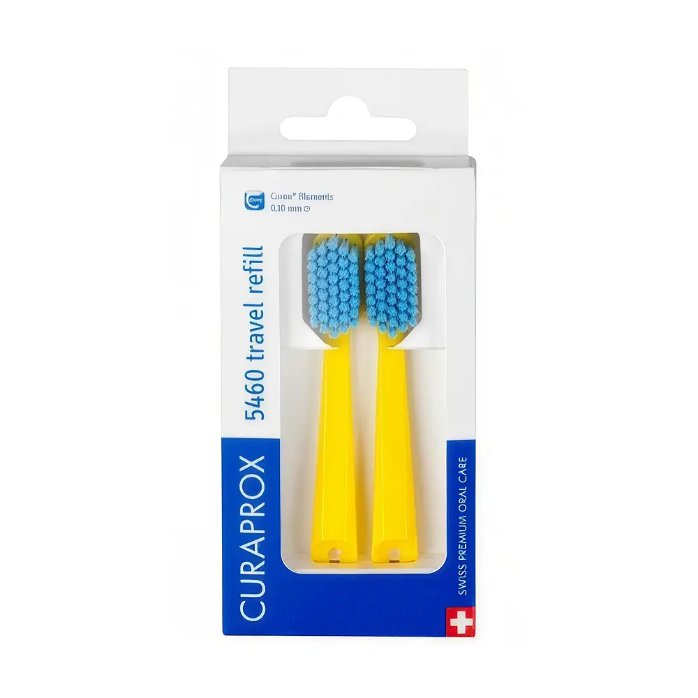 Curaprox Be You Travel Set Yedek 5460 Diş Fırçası Başlığı 2'li Paket - Sarı