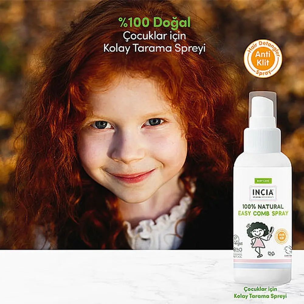 INCIA %100 Doğal Çocuklar İçin Kolay Tarama Spreyi 100 ml