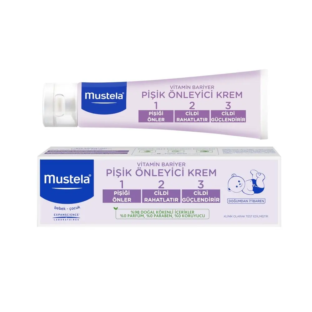 Mustela Vitamin Barrier Cream 1.2.3 Pişik Kremi 50 ml