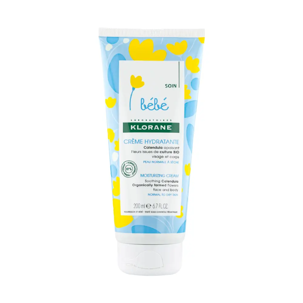 Klorane Bebe Yenidoğan ve Bebekler için Hassas  Vücut Kremi 200 ml