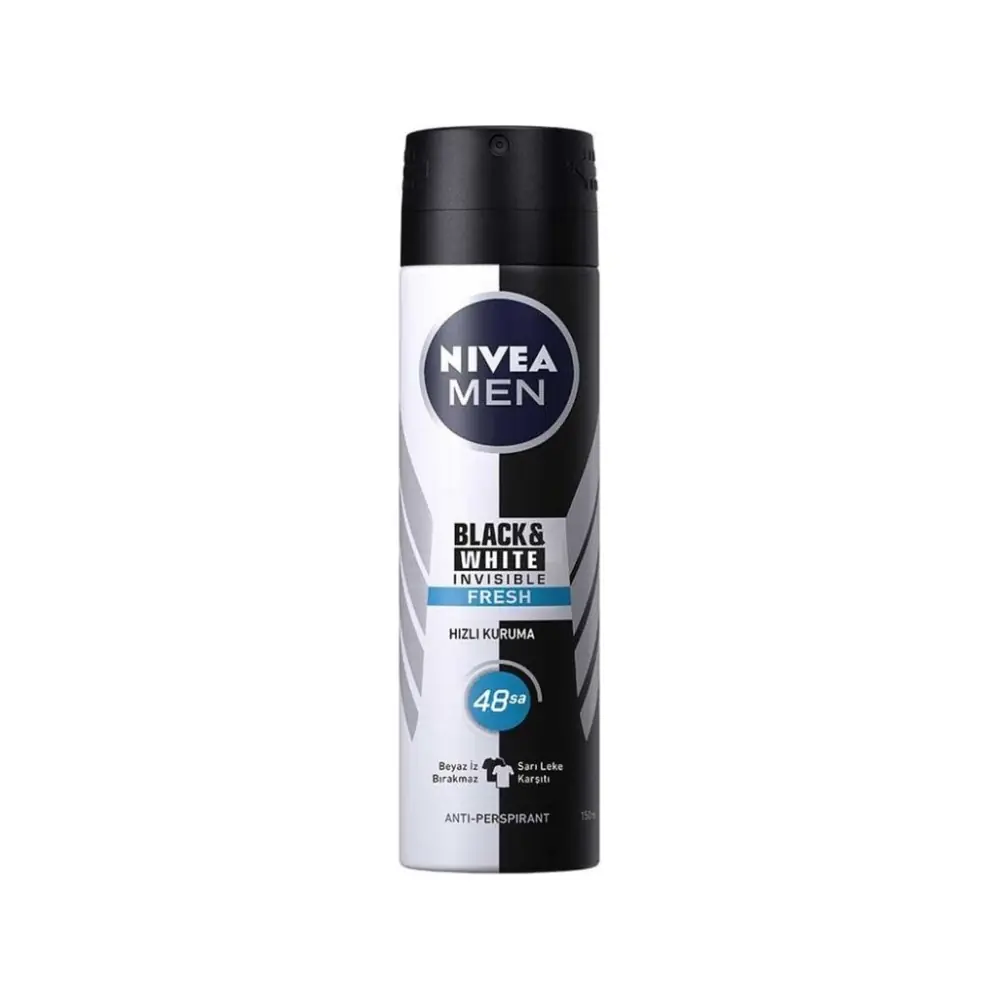 Nivea Men Invisible Black & White Fresh Erkek Deodorant 150 ml