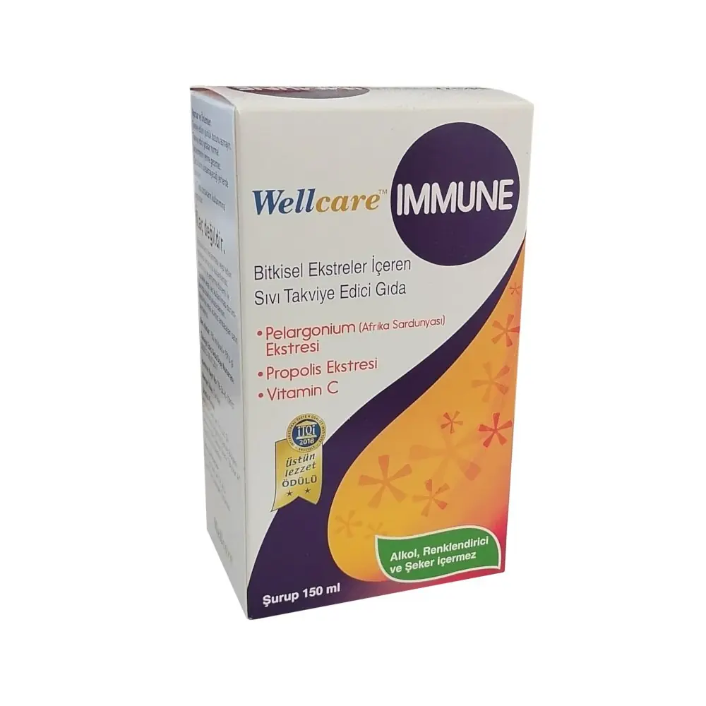 Wellcare Immune Bitkisel Şurup 150 ml