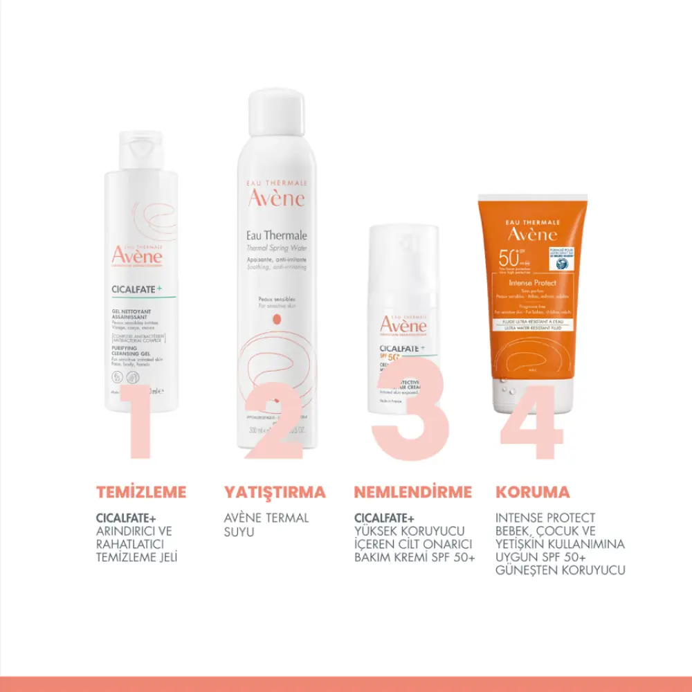 Avene Cicalfate+ Hassas ve Yıpranmış Ciltler için SPF 50+ Yüksek Koruma Sağlayan Onarıcı Krem 30 ml