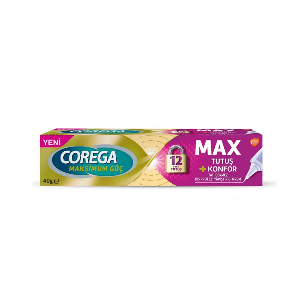 Corega Tutuş Konforu Diş Protezi Yapıştırıcı Krem 40 gr