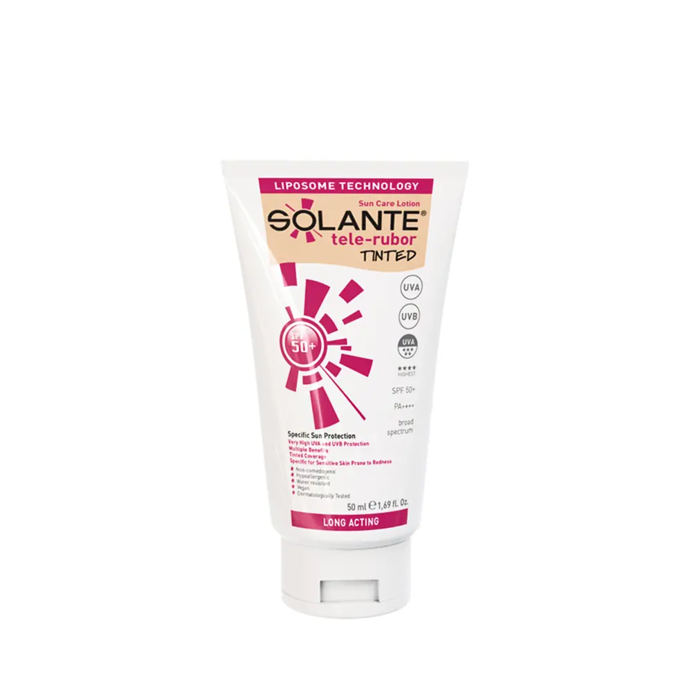 Solante Tele-Rubor-Tinted SPF 50+ Güneş Koruyucu Losyon 50 ml